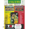 1997-98 22ème j Nantes Lens (Programme)