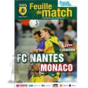 2006-07 11ème j Nantes Monaco (Programme)