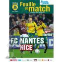 2006-07 20ème j Nantes Nice (Programme)