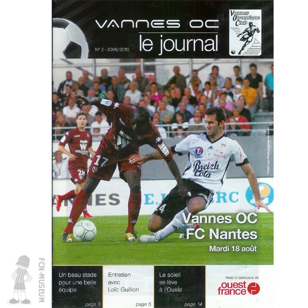 2009-10 03ème j Vannes Nantes (Programme)