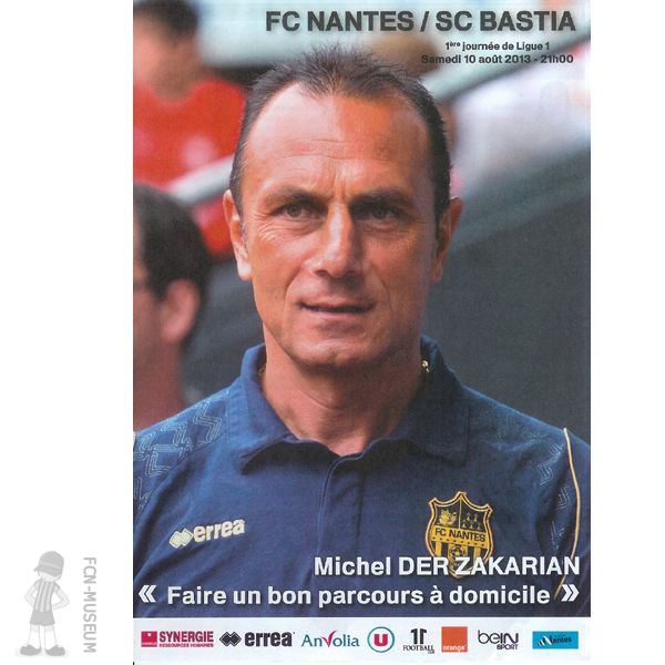 2013-14 01ère j Nantes Bastia (Programme)