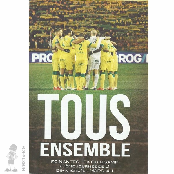 2014-15 27ème j Nantes Guingamp  (Programme)