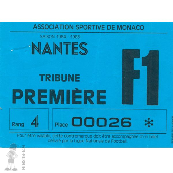 1984-85 34ème j Monaco Nantes