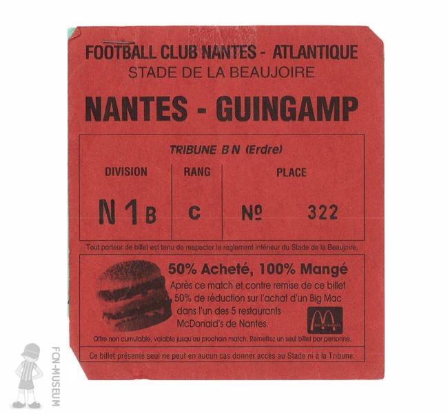 1995-96 09ème j Nantes Guingamp