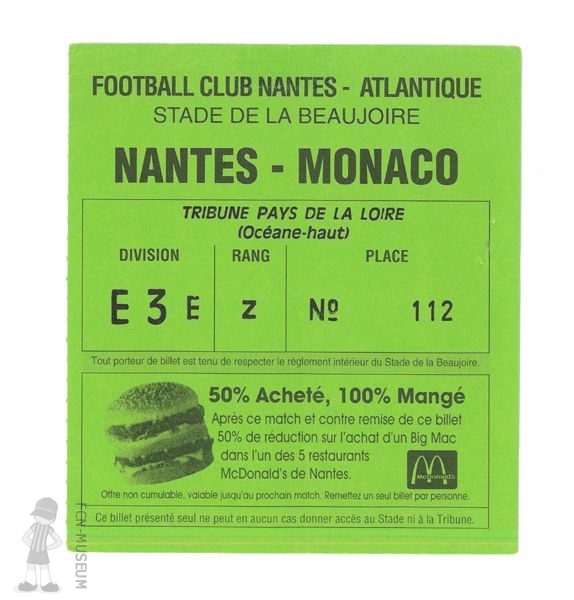 1995-96 12ème j Nantes Monaco