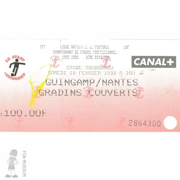 1995-96 27ème j Guingamp Nantes