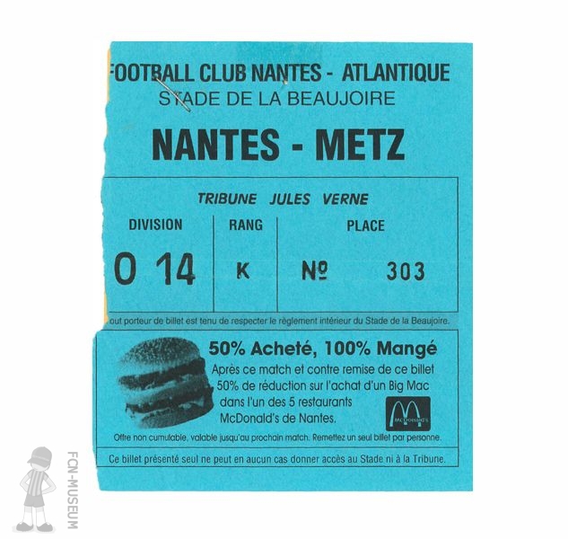 1995-96 37ème j Nantes Metz