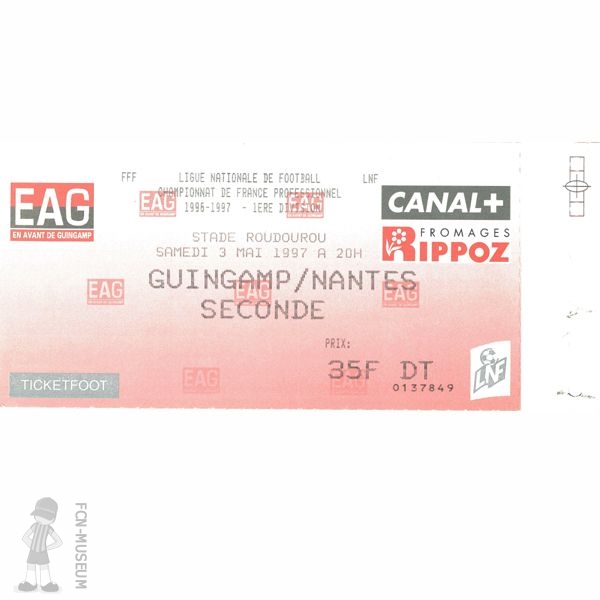 1996-97 36ème j Guingamp Nantes