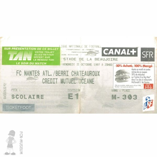 1997-98 14ème j Nantes Châteauroux