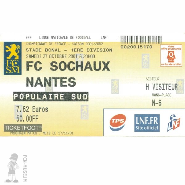 2001-02 12ème j Sochaux Nantes