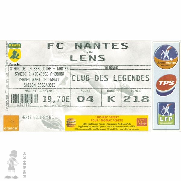 2002-03 04ème j Nantes Lens