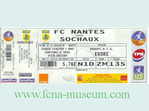 2005-06 26ème j Nantes Sochaux - 2