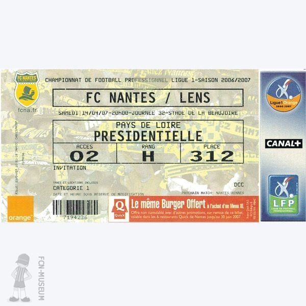 2006-07 32ème j Nantes Lens