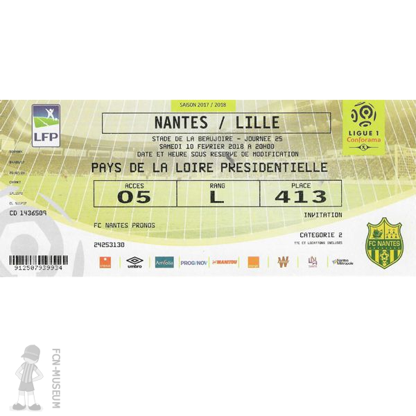 2017-18 25ème j Nantes Lille