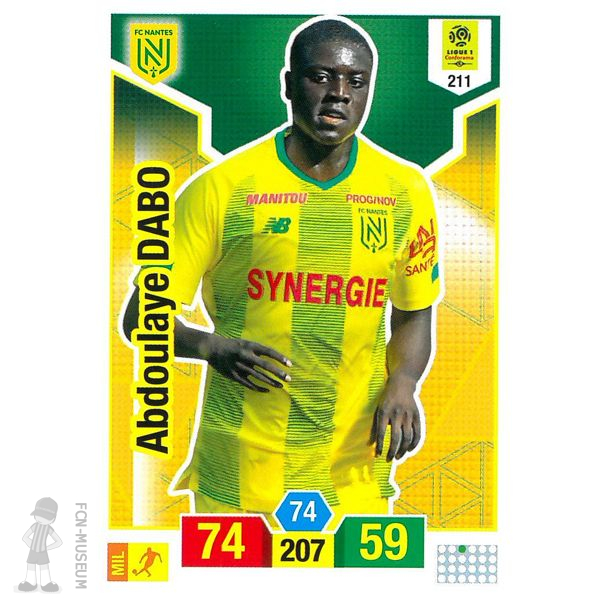 2019-20 DABO Abdoulaye (Cards)