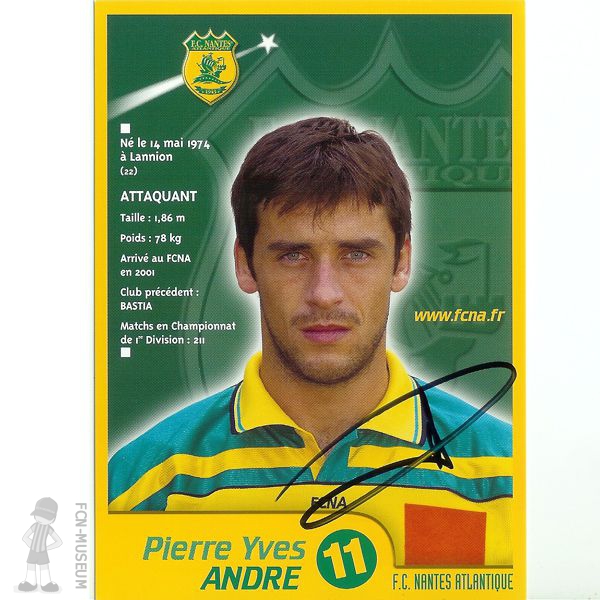 2001-02 ANDRE Pierre-Yves