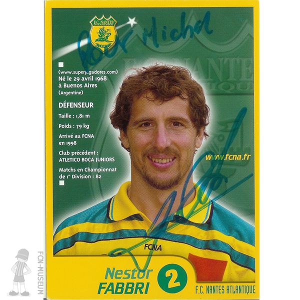 2001-02 FABBRI Nestor