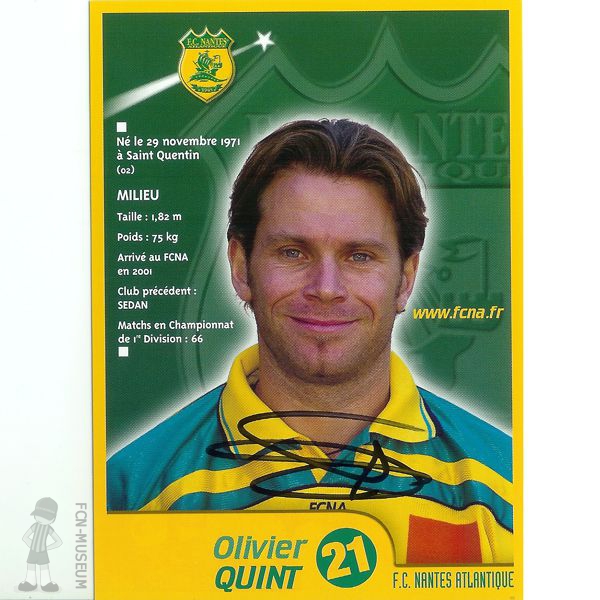 2001-02 QUINT Olivier