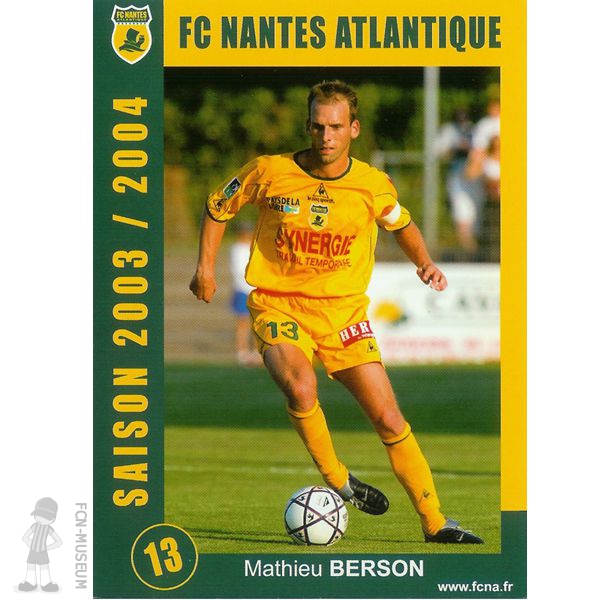 2003-04 BERSON Mathieu