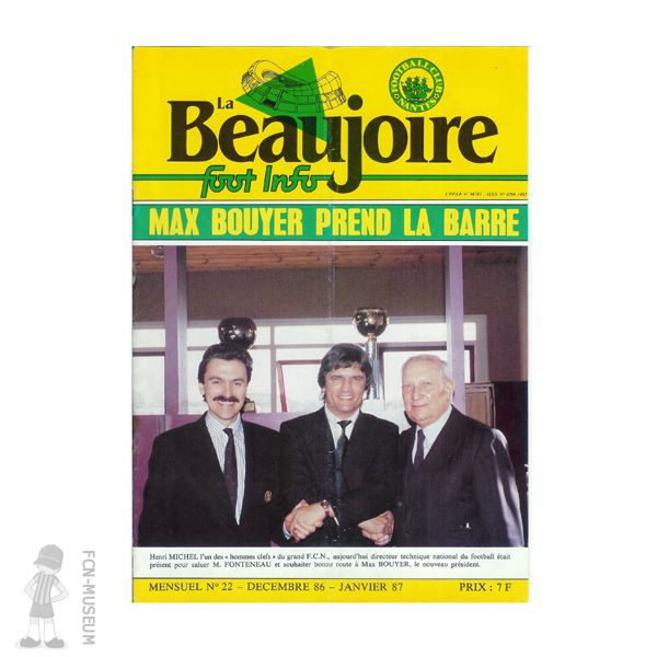 1986-87 La Beaujoire n°22 "Max Bouyer prend la barre"